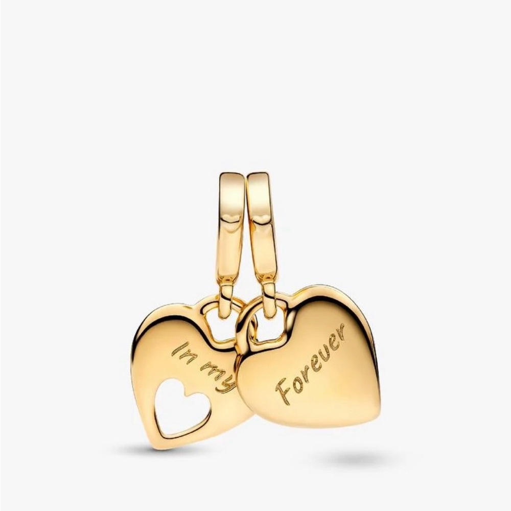 Pandora Double Heart Daughter/ Mother Charm Dangle - Picture 5 of 5